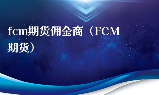 fcm期货佣金商（FCM期货）_https://www.gzbbqc.com_原油期货_第1张