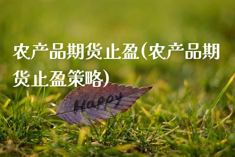 农产品期货止盈(农产品期货止盈策略)_https://www.gzbbqc.com_道指期货_第1张