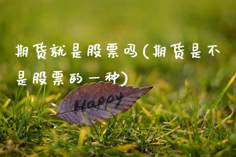 期货就是股票吗(期货是不是股票的一种)_https://www.gzbbqc.com_黄金期货_第1张