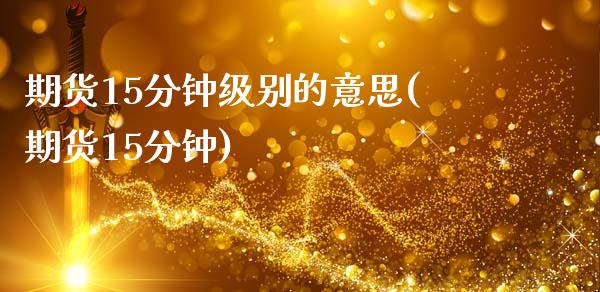 期货15分钟级别的意思(期货15分钟)_https://www.gzbbqc.com_恒指期货_第1张