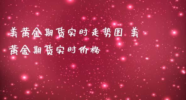 美黄金期货实时走势图 美黄金期货实时价格_https://www.gnhpgy.com_黄金期货_第1张