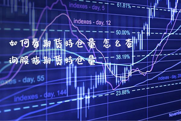 如何看期货持仓量 怎么查询股指期货持仓量_https://www.gnhpgy.com_期货知识_第1张