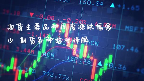 期货主要品种周度涨跌幅多少 期货各种指标详解_https://www.gzbbqc.com_恒指期货_第1张