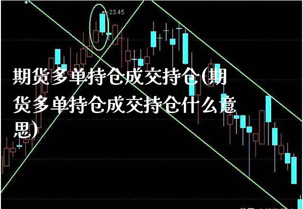 期货多单持仓成交持仓(期货多单持仓成交持仓什么意思)_https://www.gzbbqc.com_股指期货_第1张