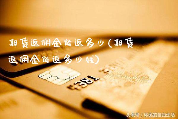期货返佣金能返多少(期货返佣金能返多少钱)_https://www.gzbbqc.com_道指期货_第1张