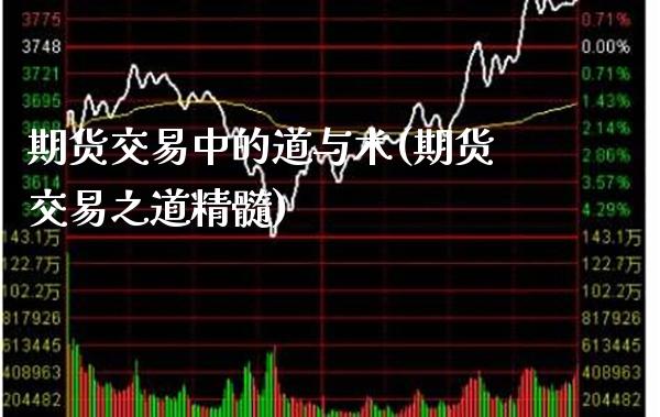 期货交易中的道与术(期货交易之道精髓)_https://www.gzbbqc.com_道指期货_第1张