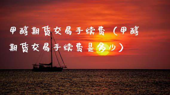 甲醇期货交易手续费（甲醇期货交易手续费是多少）_https://www.gzbbqc.com_期货知识_第1张