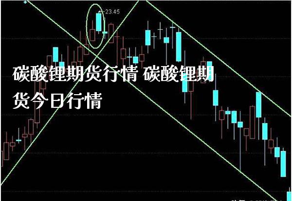碳酸锂期货行情 碳酸锂期货今日行情_https://www.gnhpgy.com_期货知识_第1张