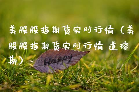 美股股指期货实时行情（美股股指期货实时行情 道琼斯）_https://www.gnhpgy.com_股指期货_第1张