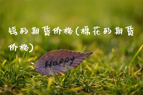 钨的期货价格(棉花的期货价格)_https://www.gzbbqc.com_德指期货_第1张