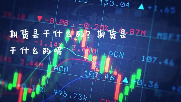 期货是干什么的? 期货是干什么的呢_https://www.gzbbqc.com_期货知识_第1张