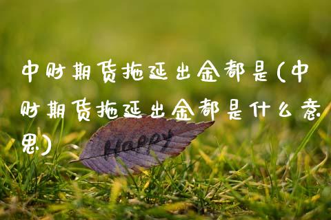 中财期货拖延出金都是(中财期货拖延出金都是什么意思)_未分类_第1张_八八期货网 中财期货拖延出金都是(中财期货拖延出金都是什么意思)_https://www.gzbbqc.com_未分类_第1张