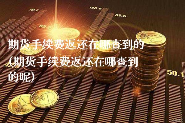 期货手续费返还在哪查到的(期货手续费返还在哪查到的呢)_德指期货_第1张_八八期货网 期货手续费返还在哪查到的(期货手续费返还在哪查到的呢)_https://www.gzbbqc.com_德指期货_第1张