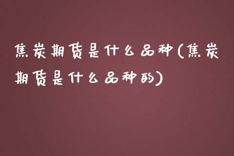 焦炭期货是什么品种(焦炭期货是什么品种的)_恒指期货_第1张_八八期货网 焦炭期货是什么品种(焦炭期货是什么品种的)_https://www.gzbbqc.com_恒指期货_第1张