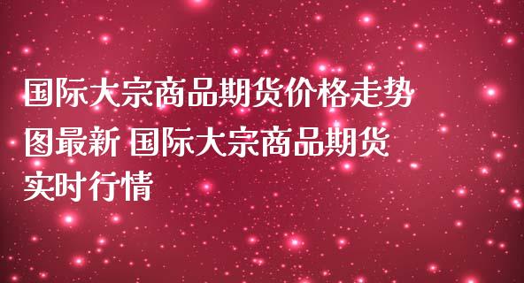 国际大宗商品期货价格走势图最新 国际大宗商品期货实时行情_https://www.gnhpgy.com_股指期货_第1张