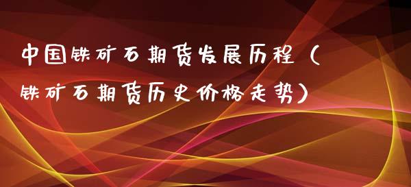 中国铁矿石期货发展历程（铁矿石期货历史价格走势）_https://www.gzbbqc.com_恒指期货_第1张