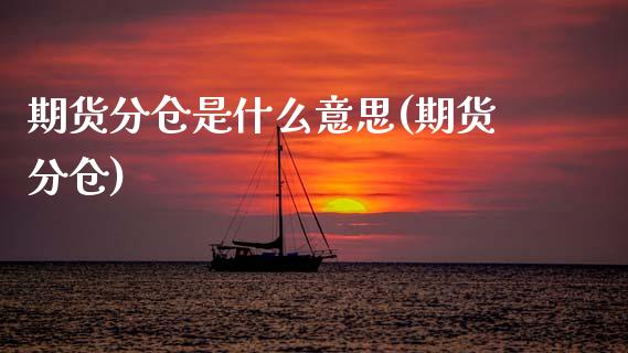 期货分仓是什么意思(期货分仓)_https://www.gzbbqc.com_股指期货_第1张