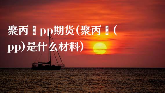 聚丙烯pp期货(聚丙烯(pp)是什么材料)_https://www.gzbbqc.com_恒指期货_第1张