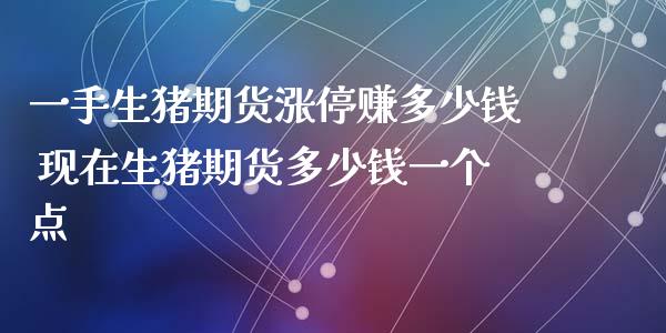 一手生猪期货涨停赚多少钱 现在生猪期货多少钱一个点_https://www.gnhpgy.com_德指期货_第1张