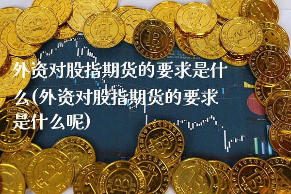 外资对股指期货的要求是什么(外资对股指期货的要求是什么呢)_https://www.gzbbqc.com_期货知识_第1张