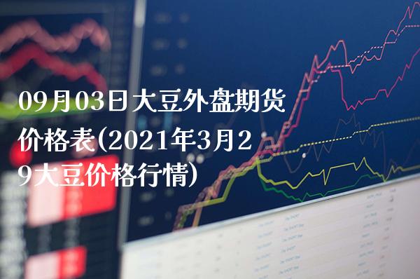 09月03日大豆外盘期货价格表(2021年3月29大豆价格行情)_https://www.gzbbqc.com_黄金期货_第1张