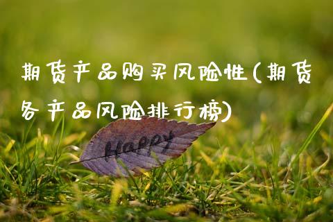 期货产品购买风险性(期货各产品风险排行榜)_https://www.gzbbqc.com_纳指期货_第1张