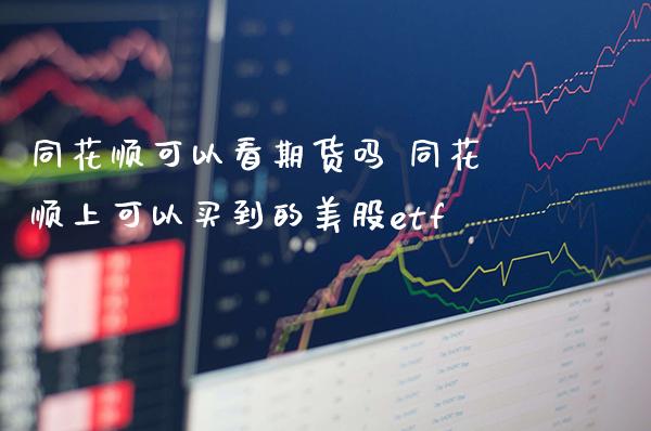 同花顺可以看期货吗 同花顺上可以买到的美股etf_https://www.gnhpgy.com_纳指期货_第1张