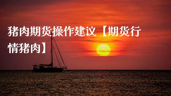 猪肉期货操作建议【期货行情猪肉】_https://www.gzbbqc.com_原油期货_第1张