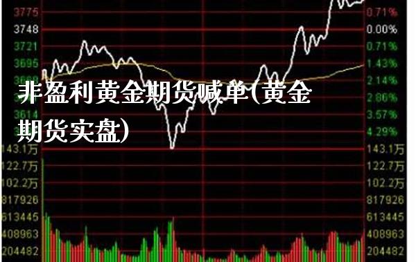 非盈利黄金期货喊单(黄金期货实盘)_https://www.gzbbqc.com_原油期货_第1张