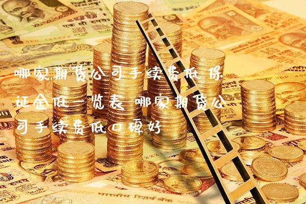 哪家期货公司手续费低,保证金低一览表 哪家期货公司手续费低口碑好_https://www.gzbbqc.com_期货知识_第1张