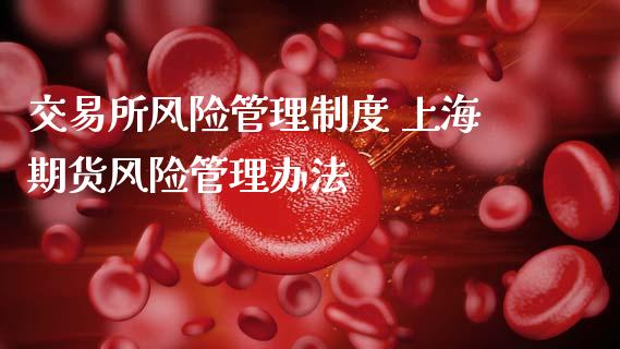 交易所风险管理制度 上海期货风险管理办法_https://www.gnhpgy.com_道指期货_第1张