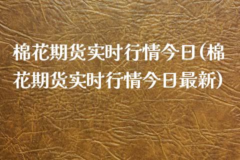 棉花期货实时行情今日(棉花期货实时行情今日最新)_https://www.gzbbqc.com_德指期货_第1张