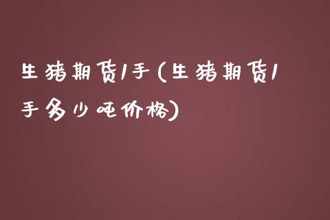 生猪期货1手(生猪期货1手多少吨价格)_https://www.gzbbqc.com_纳指期货_第1张