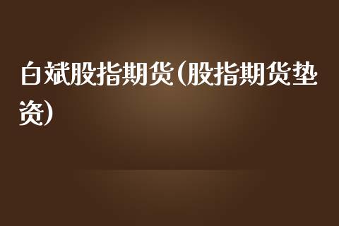 白斌股指期货(股指期货垫资)_https://www.gzbbqc.com_恒指期货_第1张