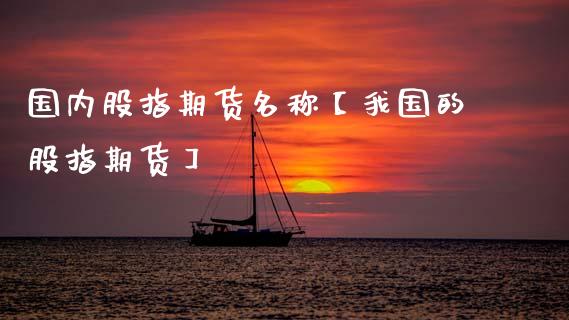 国内股指期货名称【我国的股指期货】_https://www.gzbbqc.com_德指期货_第1张