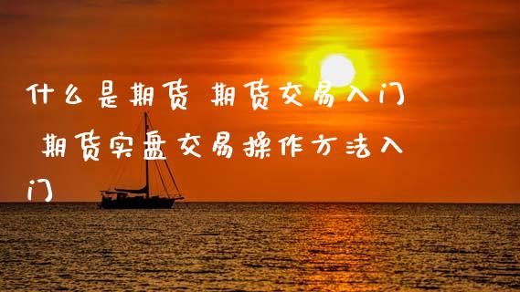 什么是期货 期货交易入门 期货实盘交易操作方法入门_https://www.gnhpgy.com_期货知识_第1张
