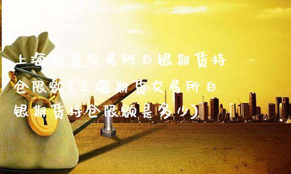 上海期货交易所白银期货持仓限额(上海期货交易所白银期货持仓限额是多少)_https://www.gzbbqc.com_纳指期货_第1张