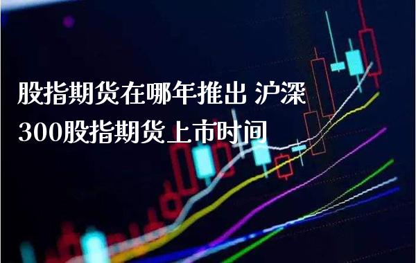 股指期货在哪年推出 沪深300股指期货上市时间_https://www.gnhpgy.com_股指期货_第1张