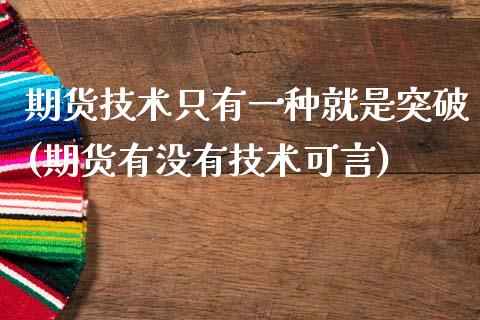 期货技术只有一种就是突破(期货有没有技术可言)_https://www.gzbbqc.com_纳指期货_第1张