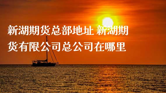 新湖期货总部地址 新湖期货有限公司总公司在哪里_https://www.gzbbqc.com_黄金期货_第1张
