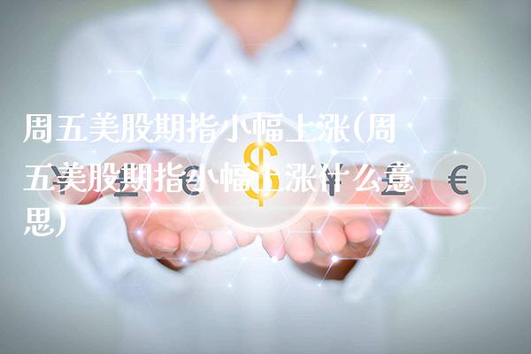 周五美股期指小幅上涨(周五美股期指小幅上涨什么意思)_https://www.gzbbqc.com_期货知识_第1张