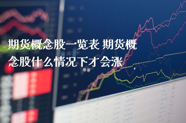 期货概念股一览表 期货概念股什么情况下才会涨_https://www.gzbbqc.com_道指期货_第1张
