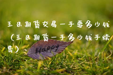 玉米期货交易一手要多少钱（玉米期货一手多少钱手续费）_https://www.gzbbqc.com_恒指期货_第1张
