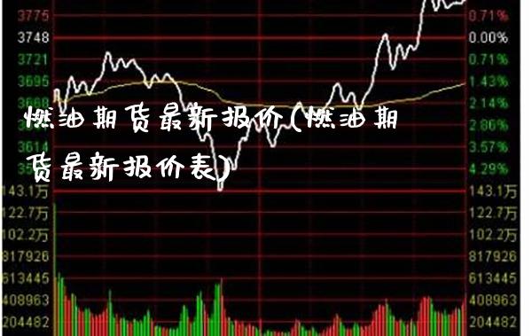 燃油期货最新报价(燃油期货最新报价表)_https://www.gzbbqc.com_纳指期货_第1张
