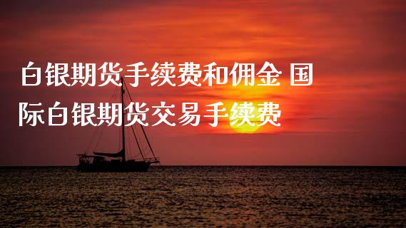 白银期货手续费和佣金 国际白银期货交易手续费_https://www.gzbbqc.com_黄金期货_第1张