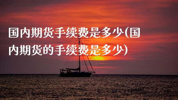 国内期货手续费是多少(国内期货的手续费是多少)_https://www.gzbbqc.com_道指期货_第1张