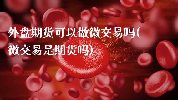 外盘期货可以做微交易吗(微交易是期货吗)_黄金期货_第1张_八八期货网 外盘期货可以做微交易吗(微交易是期货吗)_https://www.gzbbqc.com_黄金期货_第1张