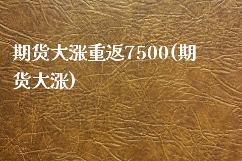 期货大涨重返7500(期货大涨)_https://www.gzbbqc.com_未分类_第1张
