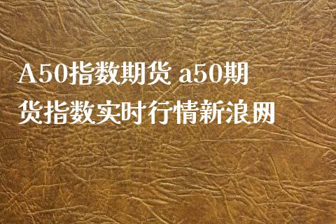 A50指数期货 a50期货指数实时行情网_https://www.gnhpgy.com_道指期货_第1张
